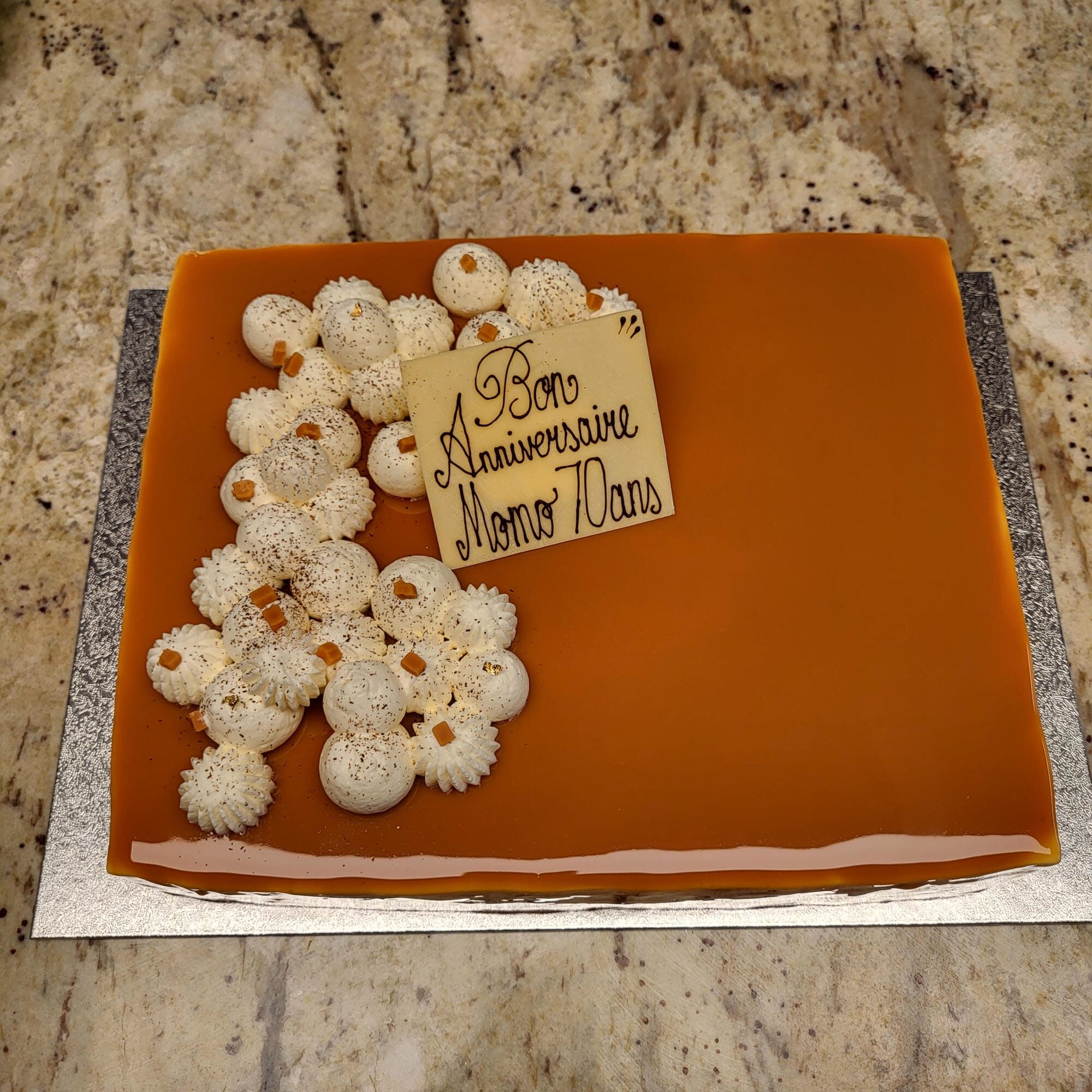 Entremets glaçage miroir, RJ Pâtisserie